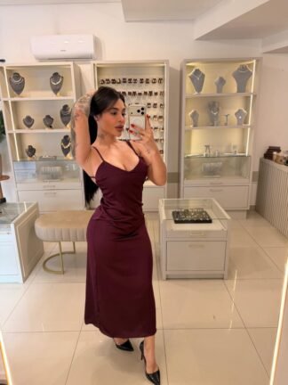 Vestido acetinado